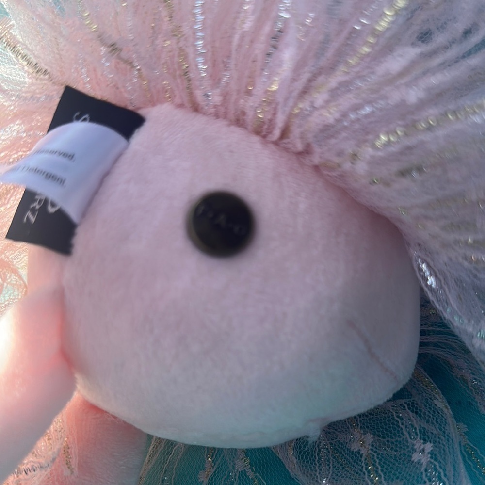 Pink and White Stuffed Mouse with Tutu - Picture 7 of 7
